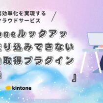 kintoneルックアップで絞り込みできないを自動取得プラグインで解決