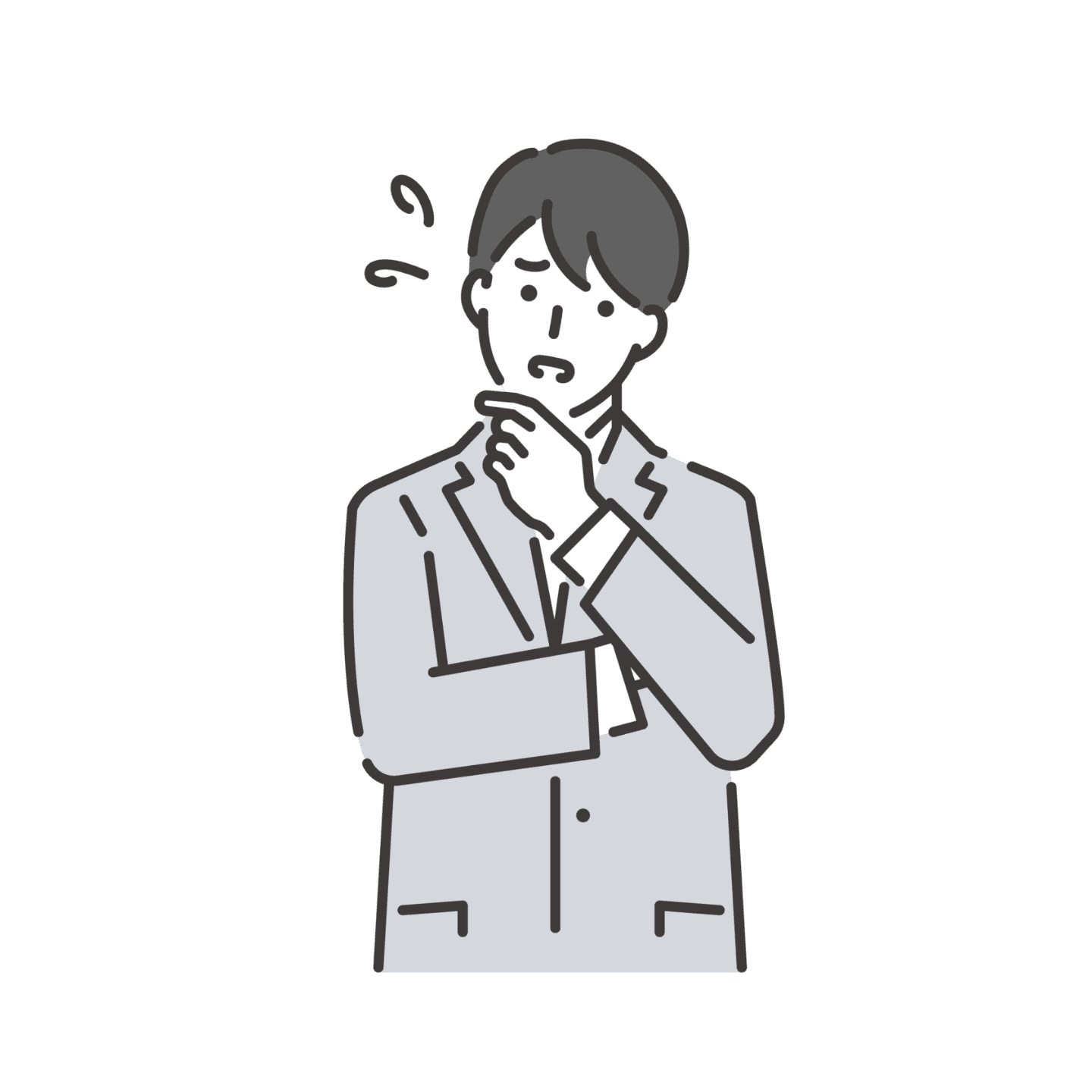 悩む男性